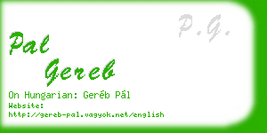 pal gereb business card